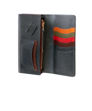 栃木レザー”サマーオイル”　カラフルロングウォレット