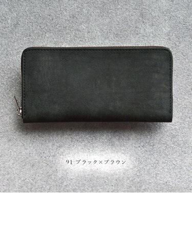 イタリアンレザー”プエブロ”　ラウンドジップウォレット