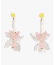 ブライト オーキッド ステートメント ピアス