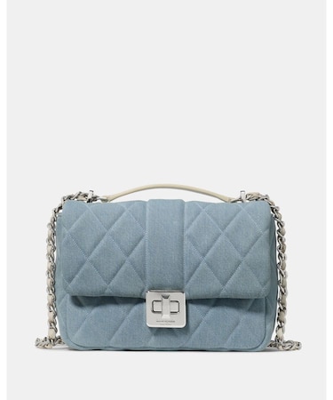 キャリー デニム スモール フラップ クロスボディ