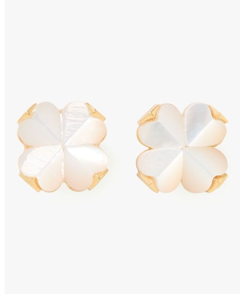 スペード フラワー ピアス