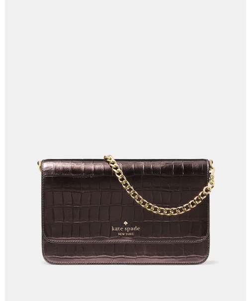 マディソン クロコエンボス ウィロー ミディアム コンバーチブル クロスボディ