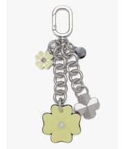 スペード ロゴ フラワー ダングル バッグ チャーム