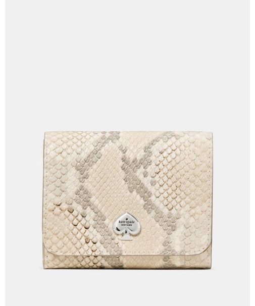 ケイラ スネーク スモール L ジップ フラップ ウォレット