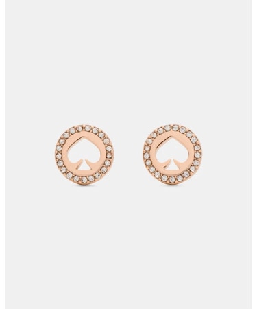 スポット ザ スペード パヴェ ヘイロー ピアス