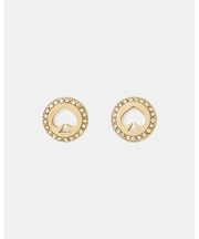 スポット ザ スペード パヴェ ヘイロー ピアス