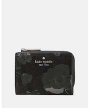 フローラル スエード スモール Lジップ ウォレット