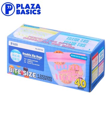 PLAZA BASICS ダブルジップバッグ SSset