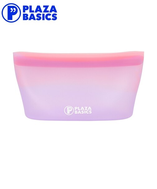 PLAZA BASICS シリコンバッグ Sサイズ ピンクパープル