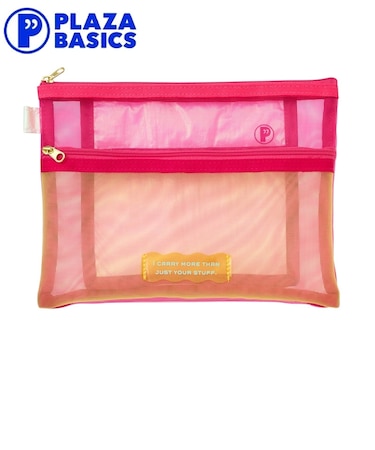 PLAZA BASICS フラットメッシュポーチ