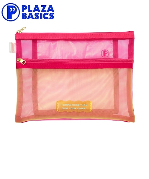 PLAZA BASICS フラットメッシュポーチ