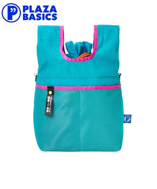 PLAZA BASICS 巾着ランチバッグ Lサイズ