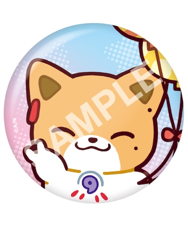 缶バッジ　にじたうん　ふしみがく