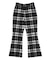PLAID FLARE PANTS