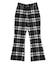 PLAID FLARE PANTS