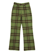 PLAID FLARE PANTS
