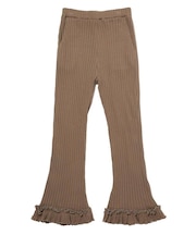 RUFFLE HEM FLARE PANTS