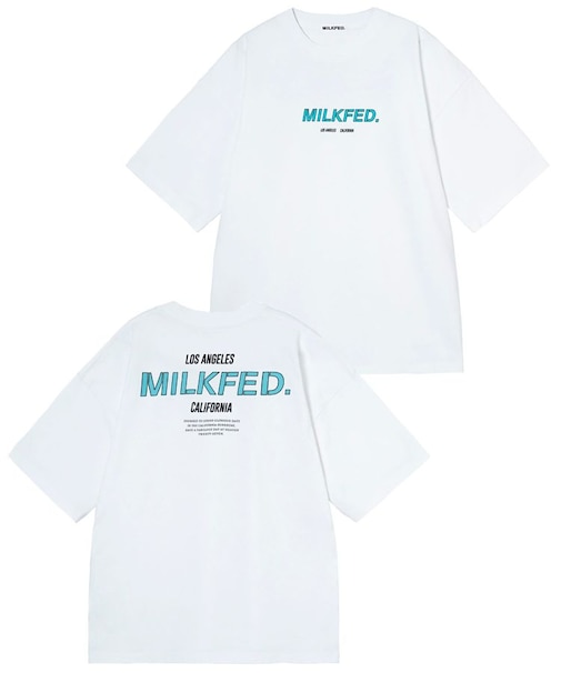 WIDE S/S TEE SLANTED STENCIL
