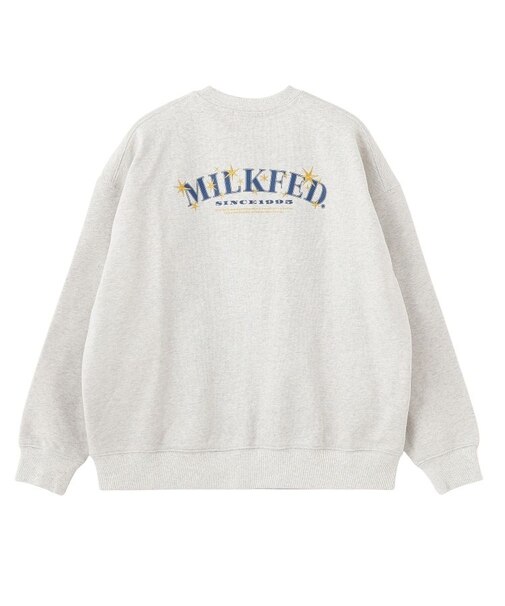 STARS AND LOGO WIDE CREW SWEAT