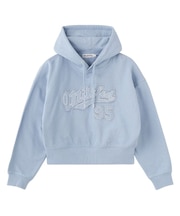 STITCHED LOGO SHORT HOODIE
