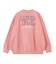 MILKFED. PLAID LOGO WIDE CREW SWEAT