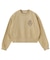 HEART RIBBON EMBLEM SHORT CREW SWEAT