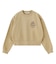 HEART RIBBON EMBLEM SHORT CREW SWEAT