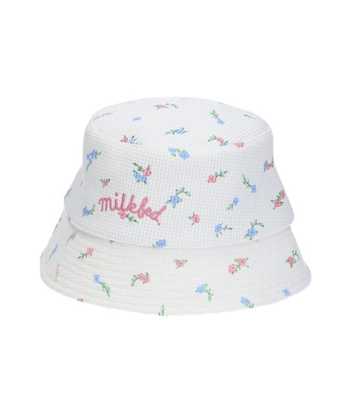 FLORAL PATTERN WAFFLE HAT