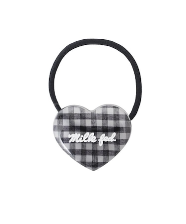 GINGHAM HEART HAIR ELASTIC