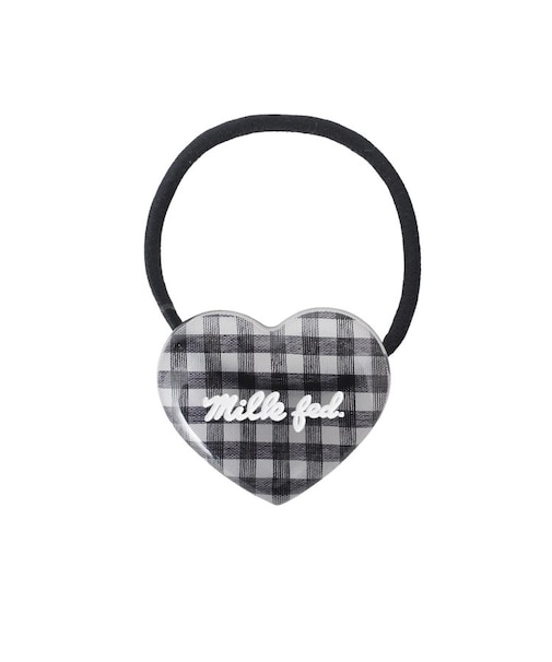 GINGHAM HEART HAIR ELASTIC