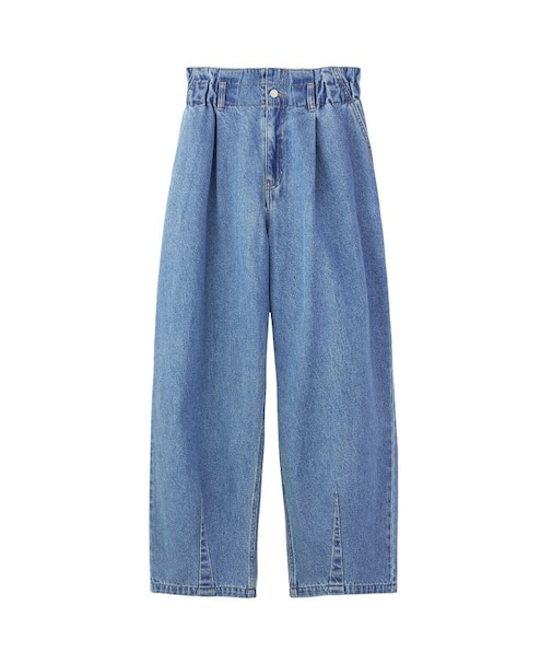 TUCK DENIM PANTS