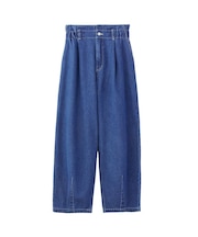 TUCK DENIM PANTS