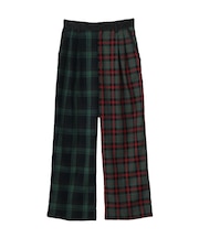 COMBINATION PLAID PANTS