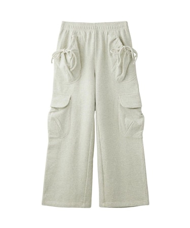 GATHERED POCKET SWEAT CARGO PANTS
