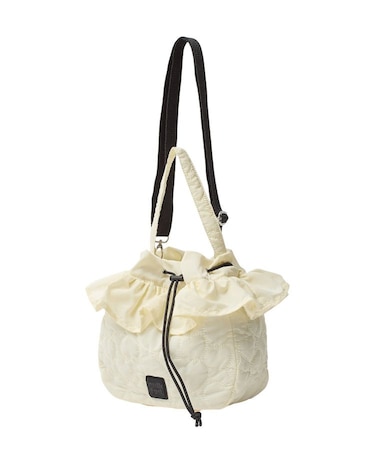 HEART QUILTED DRAWSTRING BAG