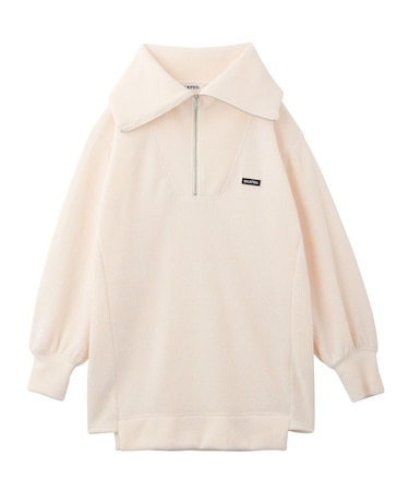 HALF ZIP KNIT DRESS