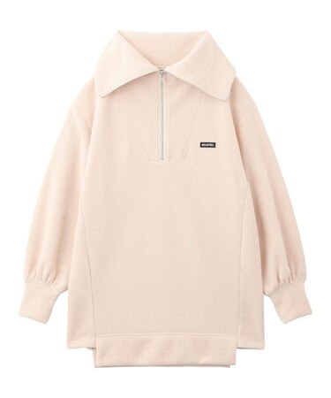 HALF ZIP KNIT DRESS