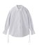 STRIPED SHIRRING SHIRT