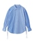 STRIPED SHIRRING SHIRT