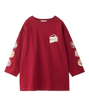 70S LOGO THREE QUARTER SLEEVE TOP