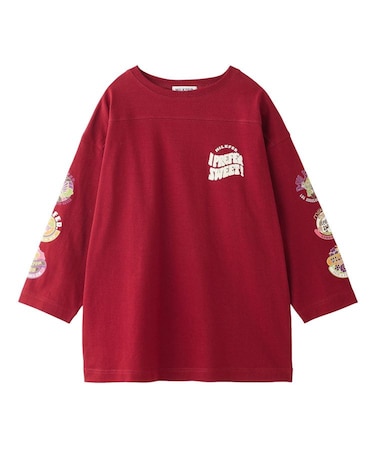70S LOGO THREE QUARTER SLEEVE TOP