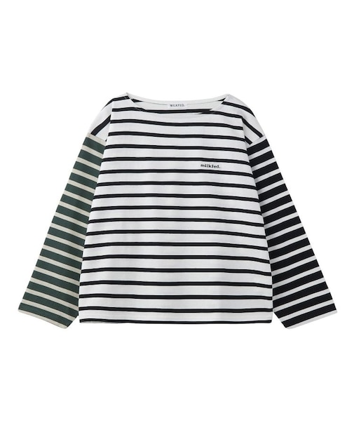 STRIPED L/S TOP