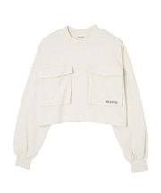 DOUBLE POCKET SWEAT TOP