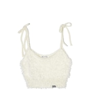 SHAGGY NECK RIBBON CAMISOLE
