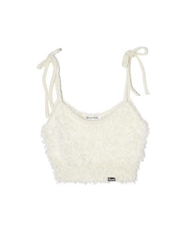 SHAGGY NECK RIBBON CAMISOLE
