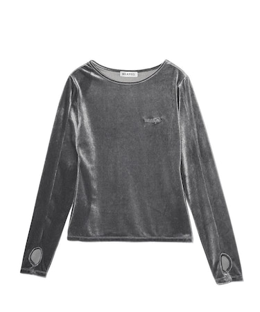 VELOUR L/S TOP