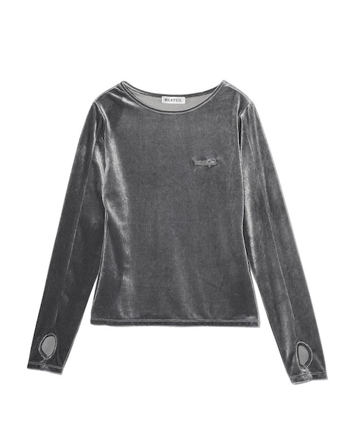 VELOUR L/S TOP