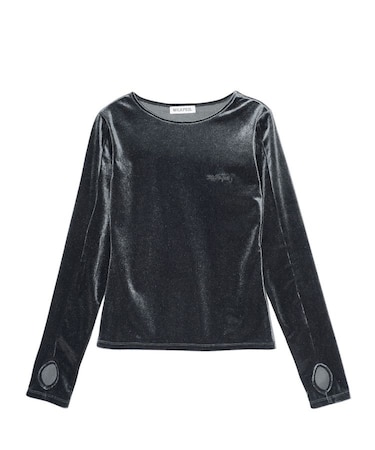 VELOUR L/S TOP