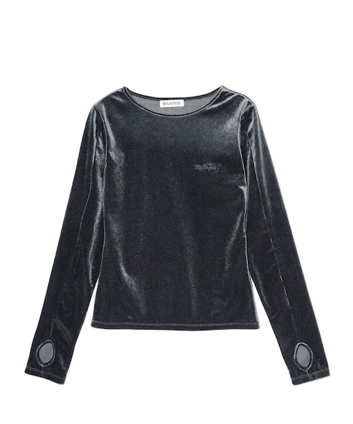 VELOUR L/S TOP