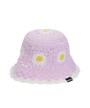 FLORAL KNIT HAT